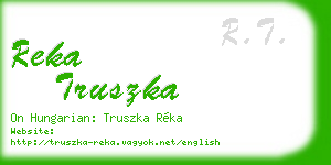reka truszka business card